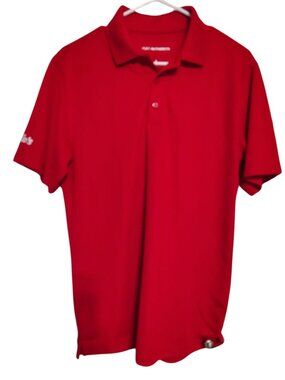 Portillo's Small Red Polo Shirt, Hotdogs, Men's Short Sleeve Restaurant Logo